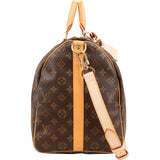 Louis Vuitton Monogram Canvas Keepall 50 Bandoulière Travel Bag