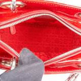 Christian Dior Quilted Patent Leather Lady Dior Handbag