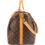 Louis Vuitton Monogram Canvas Keepall 55 Bandoulière Travel Bag