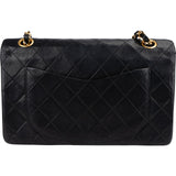 Chanel Quilted Lambskin 24K Gold Small Double Flap Shoulder Bag