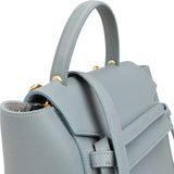 Celine Light Blue Leather Grained Calfskin Belt Handbag