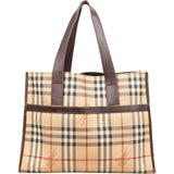 Burberry Haymarket Check Tote Shoulder Bag