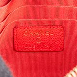 Chanel Quilted Caviar Leather CC Pouch