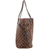 Louis Vuitton Monogram Damier Ebene Neverfull MM Shoulder Bag