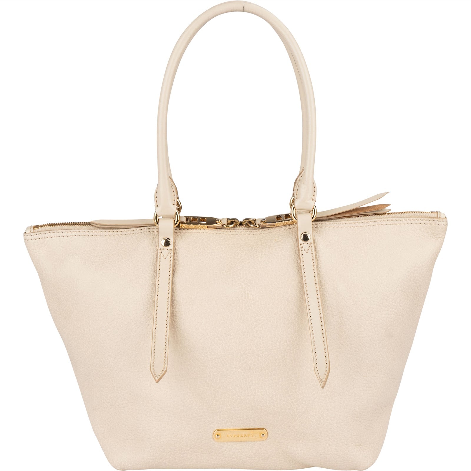 Burberry Grainy Leather Blaze Tote Handbag - vintageandkickz