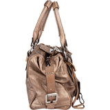 Chloé Bicolor Metallic Leather Studded Paddington Handbag