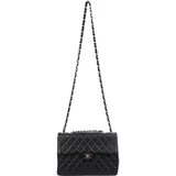 Chanel Quilted Caviar Leather Jumbo Single Flap Crossbody Bag
