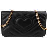 Gucci Matelassé Leather GG Marmont Mini Crossbody Bag
