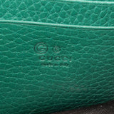 Gucci Pebbled Leather Interlocking GG Wallet On Chain Crossbody Bag
