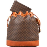 Celine Macadam Canvas Drawstring Bucket Shoulder Bag - vintageandkickz