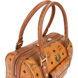 MCM Monogram Visetos Boston Pocket Handbag