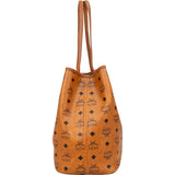 MCM Monogram Visetos Tote Croc-Embossed Liz Shoulder Bag