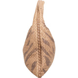 Bottega Ventea Intrecciato Leather Zebra Print Belly Shoulder Bag