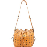 MCM Monogram Visetos Drawstring Bucket Crossbody Bag