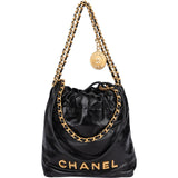 Chanel 22 Stitching Lambskin Small Drawstring Crossbody Bag