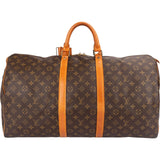 Louis Vuitton Monogram Canvas Keepall 55 Travel Bag