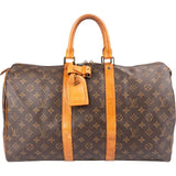 Louis Vuitton Monogram Canvas Keepall 45 Travel Bag