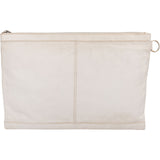 Balenciaga Classic White Leather Arena Clutch