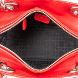 Christiann Dior Studded Cannage Lambskin Lady Dior Handbag