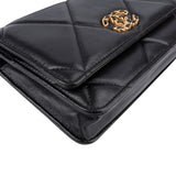 Chanel 19 Quilted Lambskin Wallet On Chain Crossbody bag