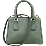 Prada Saffiano Leather Golden Floral Pelletteria Galleria Mini Handbag