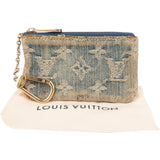 Louis Vuitton Monogram Denim Pochette Cles Key Pouch