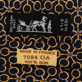 Hermès Geometric Link Ring Print Pattern Silk Tie Krawatte