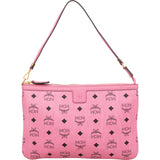 MCM Pink Monogram Visetos Pouch Shoulder Bag