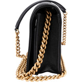 Chanel Quilted Caviar Leather Boy Wallet On Chain Crossbody Bag