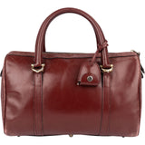 Cartier Bordeaux Leather Boston Handbag