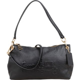 Coach Pebbled Leather Horse Carriage Mia Shoulder Bag
