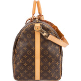 Louis Vuitton Monogram Canvas Keepall 55 Bandoulière Travel Bag