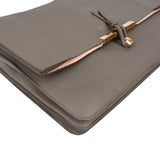 Céline Grey Calfskin Blade Shoulder Bag