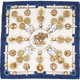 Hermès Cuivreries 90 Tuch Silk Carre 90 Scarf Tuch