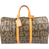 Louis Vuitton Limited Monogram Graffiti Canvas Keepall 50 Travel Bag