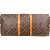 Louis Vuitton Monogram Canvas Keepall 55 Bandoulière Travel Bag