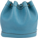 Hermès Blue Jean Togo Leather Market Bucket Shoulder Bag