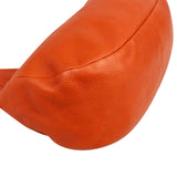Prada Orange Vitello Daino Leather Hobo Shoulder Bag