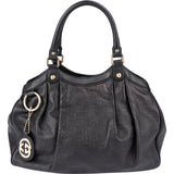 Gucci Noir Guccissima Leather Sukey Handbag