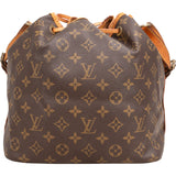 Louis Vuitton Monogram Canvas Sac Noé Petit Shoulder Bag