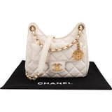 Chanel Quilted Leather Wavy CC Lucky Number 5 Small Crossbody Bag