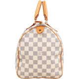 Louis Vuitton Monogram Damier Azur Speedy 30 Handbag