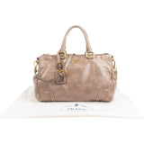 Prada Vitello Shine Leather Bauletto Handbag