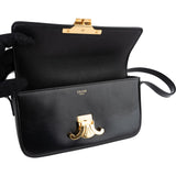 Celine Shiny Smooth Calfskin Teen Triomphe Small Shoulder Bag