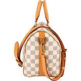 Louis Vuitton Monogram Damier Azur Canvas Speedy 25 Bandoulière Handbag