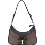 Gucci Horsebit Cotton & Leather Shoulder Bag