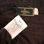[🔄️B33 / F73] Fendi Brown Zucca Monogram Polo Shirt Top - vintageandkickz