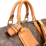 Louis Vuitton Monogram Canvas Keepall 50 Bandoulière Travel Bag