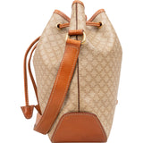 Celine Macadam Canvas Drawstring Bucket Crossbody Bag