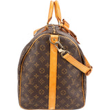 Louis Vuitton Monogram Canvas Keepall 55 Bandoulière Travel Bag